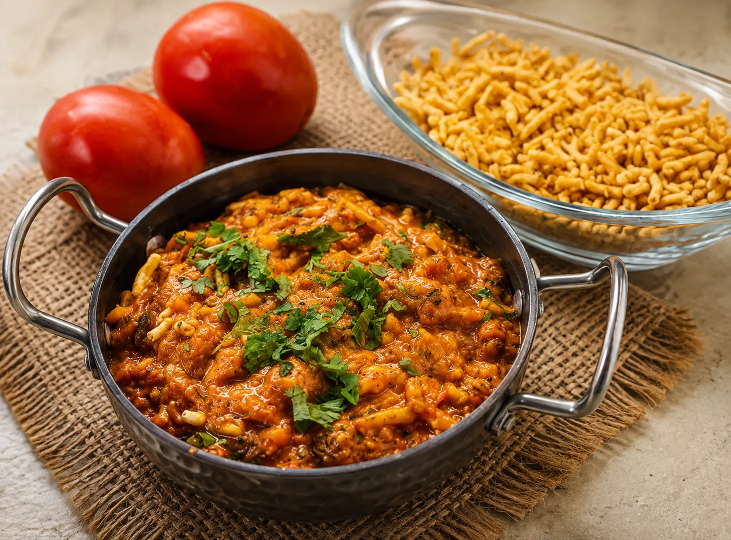 Sev Tameta at our Indian vegetarian restaurant in Hamilton, ON
